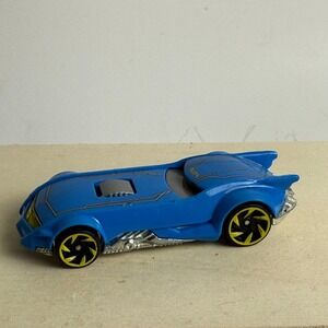 2020 HOT WHEELS DC COMICS THE BATMAN BATMOBILE BLUE 1:64 DIECAST 3" CAR W YELLOW